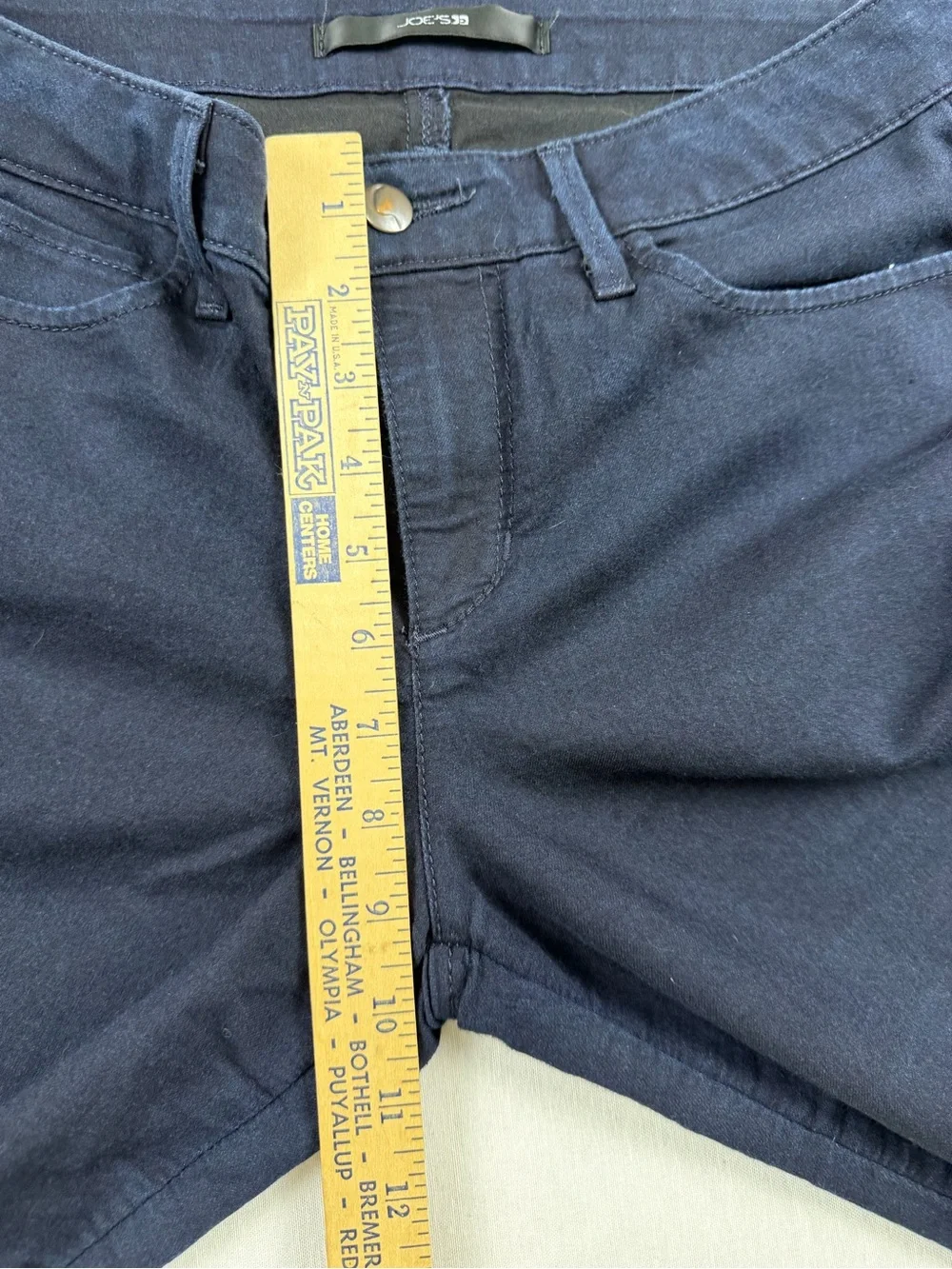 Joe's Jeans Visionaire High Rise Dark Wash Skinny Jeans Seam Detail 28